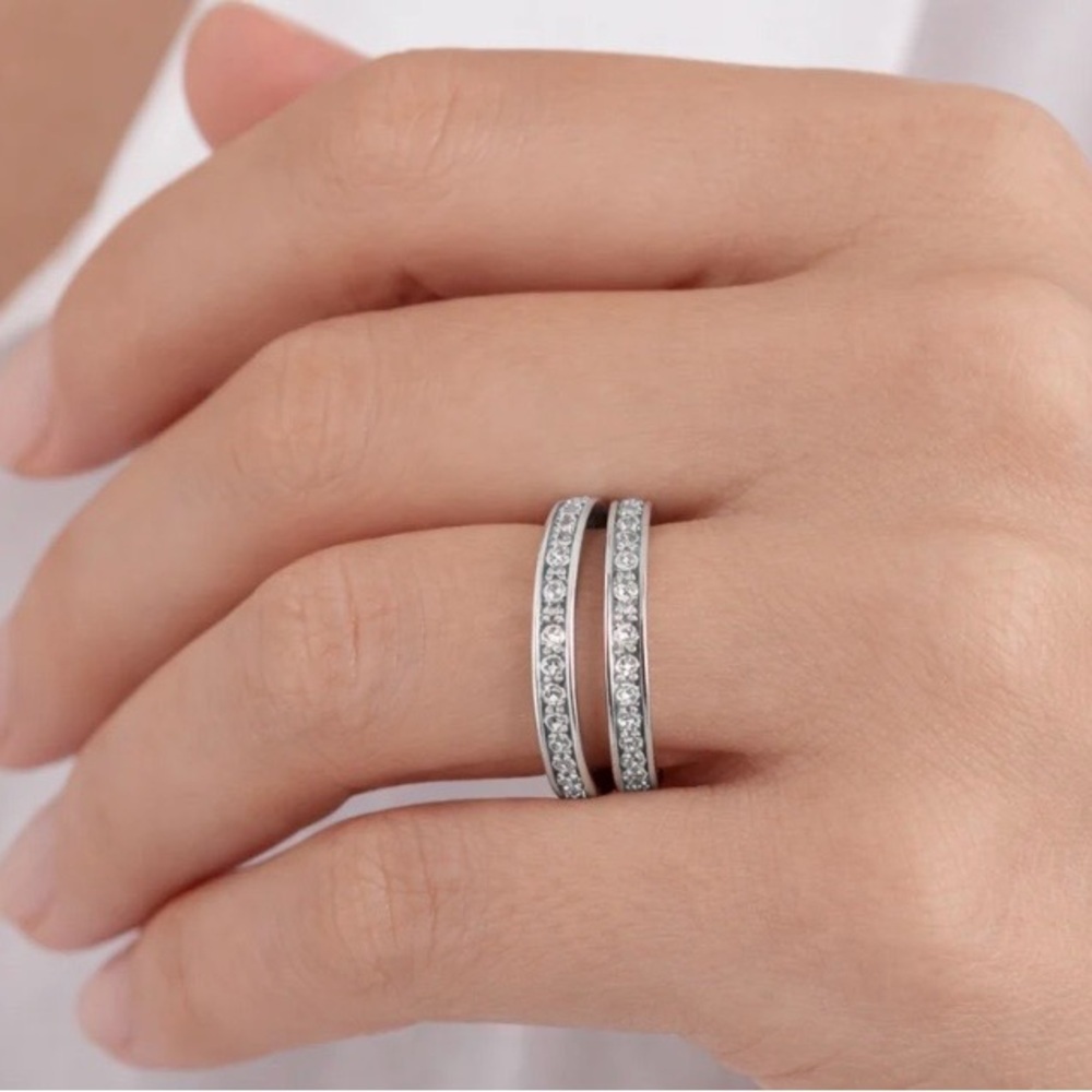 Giani Bernini Silver Cubic Zirconia Ring Size 9